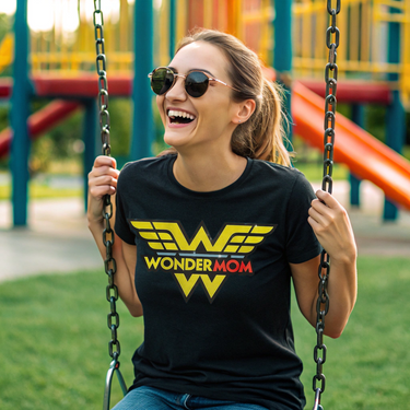 Patriotic mother’s day shirt with superhero message